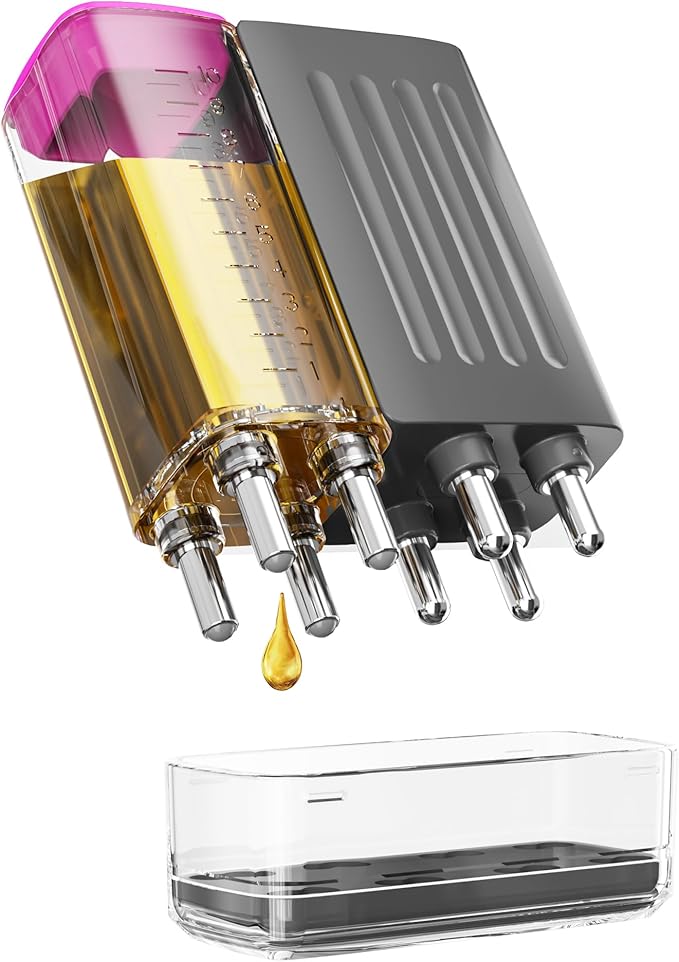 Electric Hair Oil Applicator for Scalp with Massage, Scalp Massager for Scalp Care | Hair Oiling Applicator & Oil Bottles for Healthy Hair | Electric Hair Brush for Healthy Scalp (Pink)