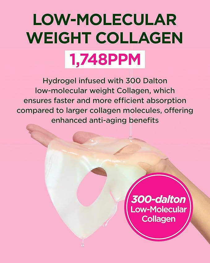 CKD Retino Collagen Boosting Hydrogel Face Mask (10ea) - Korean Overnight Jelly Mask for Glass Skin, Deep Moisturizing, and Pore Minimizing with Retinal & Low Molecular Collagen. Korean Skin Care