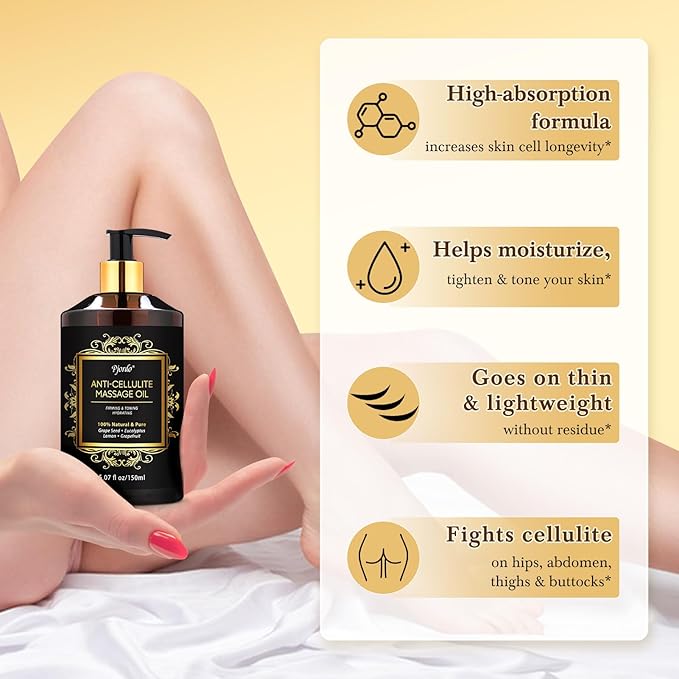 3 Pack Massage Oil for Massage Therapy, Lavender Massage Oils for Date Night, Sore Muscle Arnica Oil & Cellulite Massage Oil, Relaxing Massage Kit, Spa Gifts for Him Her