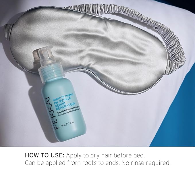 FEKKAI Super Strength+ PM Repair Serum - 1.7 fl oz - Overnight Hair Bonding Serum for 40% Fewer Split Ends - Free of Sulfates, Parabens, Phthalates - Vegan, Cruelty-Free