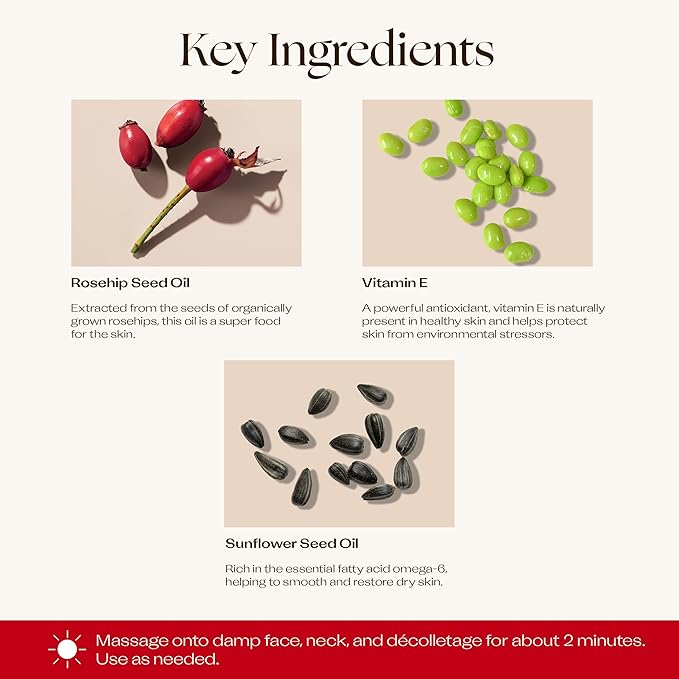 Trilogy Aromatic Certified Organic Rosehip Oil, Lavender & Frankincense Luxury Skincare, 1.5 fl oz