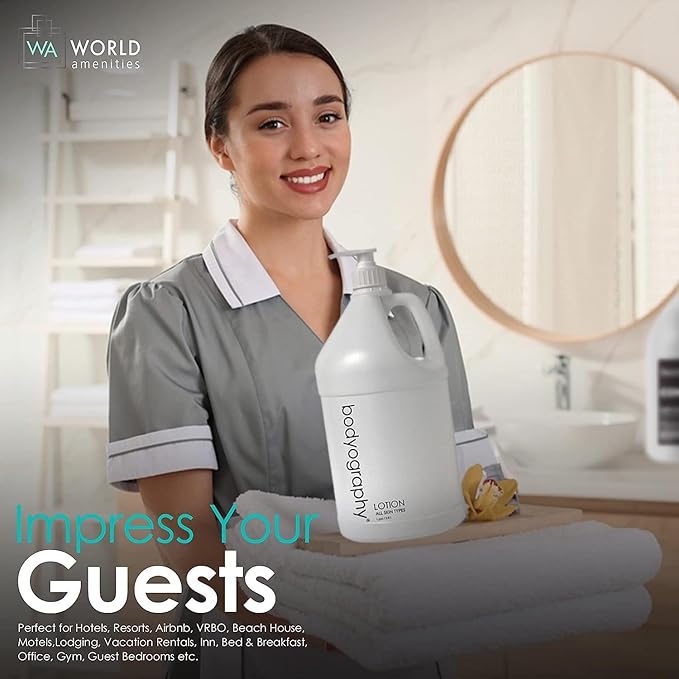 Bodyography blanc- Lotion | Vanilla White Tea Lotion Bottle with Pump, Suitable for All Skin Types