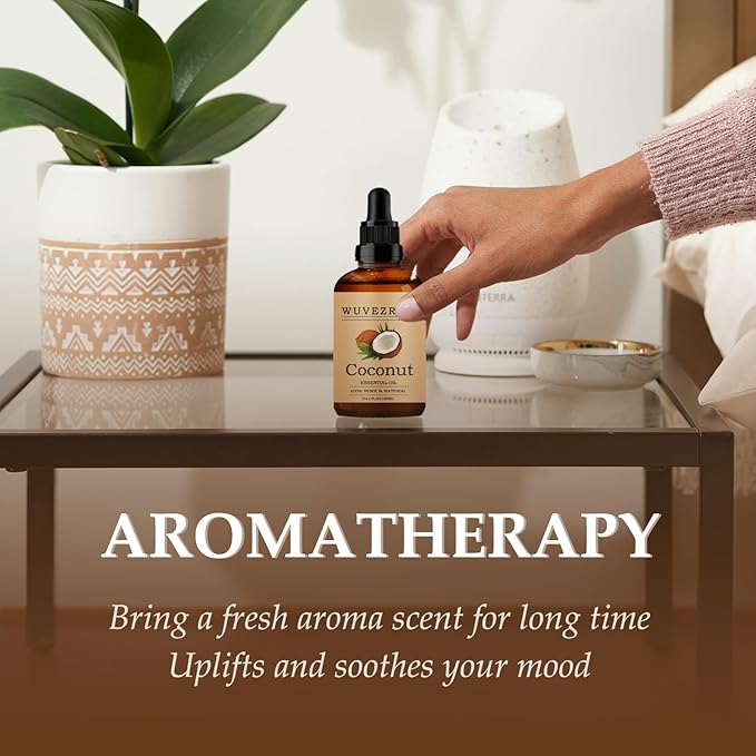 Coconut Essential Oils 120ML, Pure Coconut Essential Oil for Aromatherapy Diffuser - 4 Fl Oz