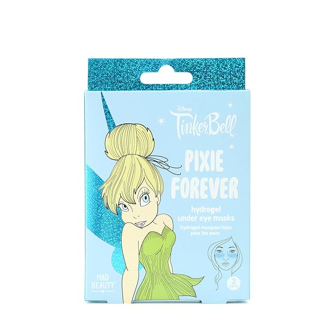 Tinks Pixie Perfection Hydrogel Under Eye Patches Disney Tinkerbell Aloe Vera Hyaluronic Acid Refreshing Soothing Rejuvenating