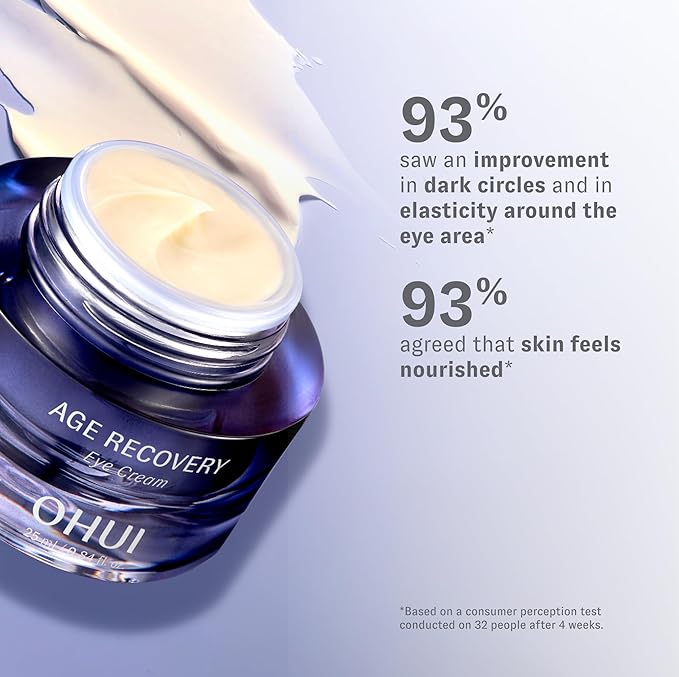 OHUI Age Recovery Eye Cream | Korean Skin Care | Moisturizing Eye Treatment with Collagen & Peptides | Visibly improves Firmness, Wrinkles, and Dark Circles