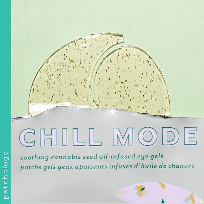 Patchology Chill Mode Under Eye Patches - Soothing, Oil-Infused Gel Eye Masks for Puffy Eyes and Dark Circles Treatment - Ideal for Hydration, Reducing Wrinkles, and Calming Puffiness - 5-Pairs