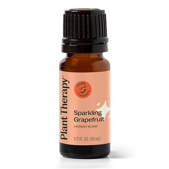 Plant Therapy Sparkling Grapefruit Laundry Essential Oil Blend 10 mL (1/3 oz) Pure, Undiluted, Wash Fragrance and Scent Enhancer