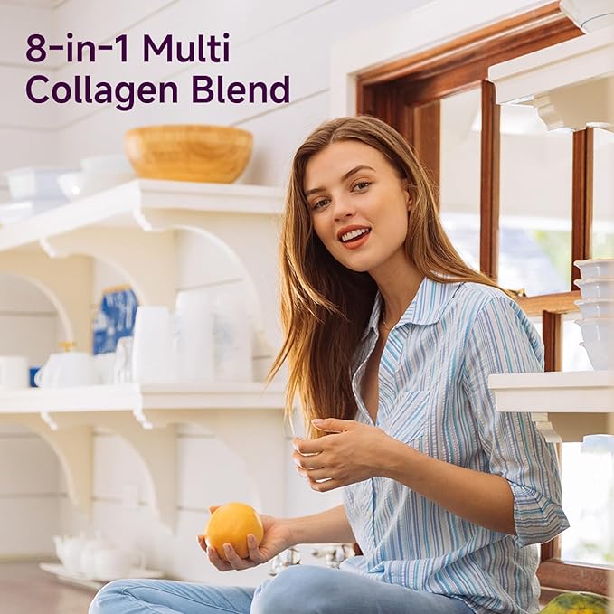 VYHTHY Multi-Collagen Capsules for Women & Men – 240 Count | Type I, II, III, V, X Hydrolyzed Collagen Peptides with Biotin, Hyaluronic Acid & Vitamin C | Hair, Skin, Nails, and Joint Support