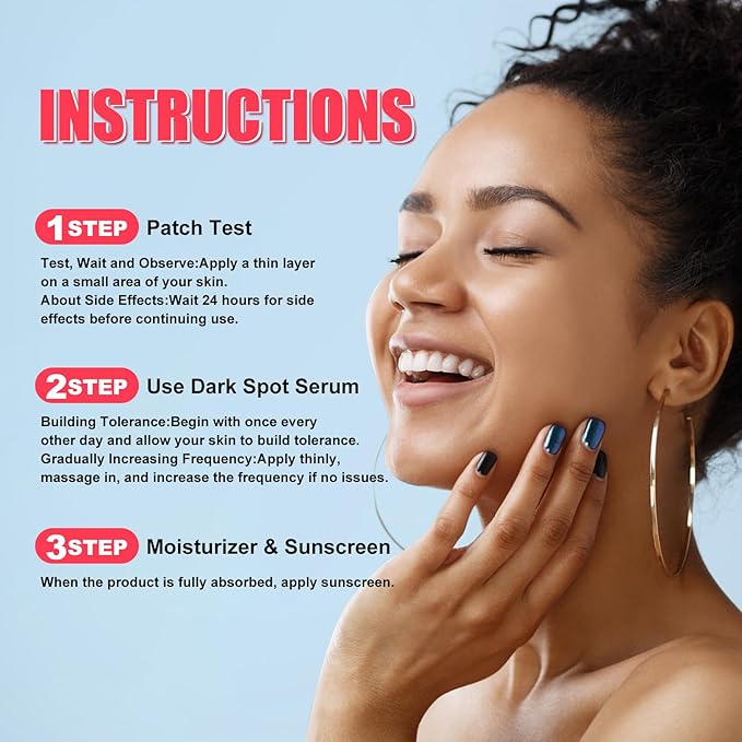 Dark Spot Corrector for Face and Body - Serum, Corrects Sun Spots, Freckles and Melasma - 1.7 Fl Oz