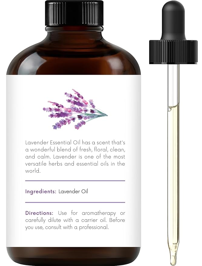 Handcraft Blends Lavender Angustifolia Essential Oil Gift Set – Huge 4 Fl Oz – 100% Pure & Natural – Premium Grade Essential Oil for Diffuser and Aromatherapy – Beautiful Gift Box Included