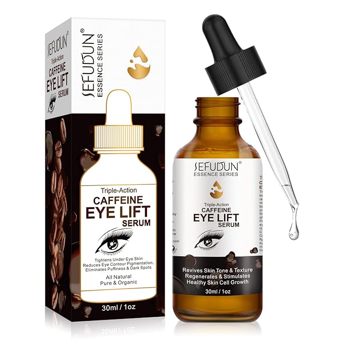Caffeine Eye Serum + EGCG, Eye Serum for Dark Circles and Puffiness, Under Eye Serum Reduces Puffiness, Dark Circles, Under Eye Bags, Wrinkles and Fine Lines Around The Eyes, Under Eye Serum 30ml