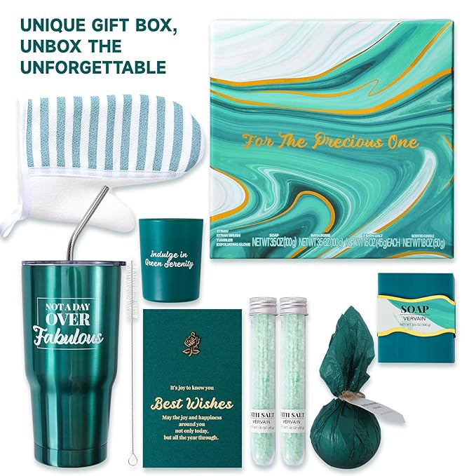 Gifts for Women Gift Baskets, Sister, Best Friends Birthday Gifts, Perfect Spa Gifts 6pcs Mothers Day Gifts