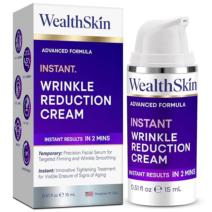 Instant Rapid Wrinkle Eye Cream: Temporary Effects Firm & Lift Under Eye Bags and Reduction Puffiness and Remover Dark Circles - 60 Second Tightener 30mL