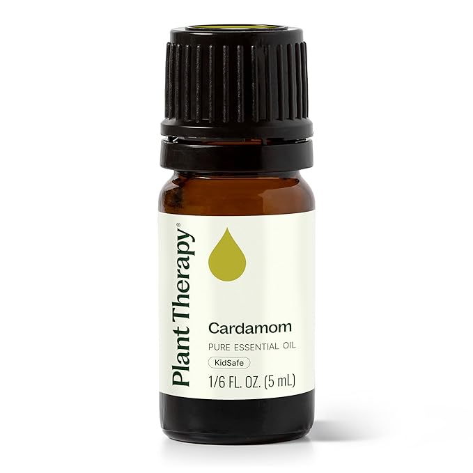 Plant Therapy Cardamom Essential Oil 5 mL (1/6 oz) 100% Pure, Undiluted, Therapeutic Grade