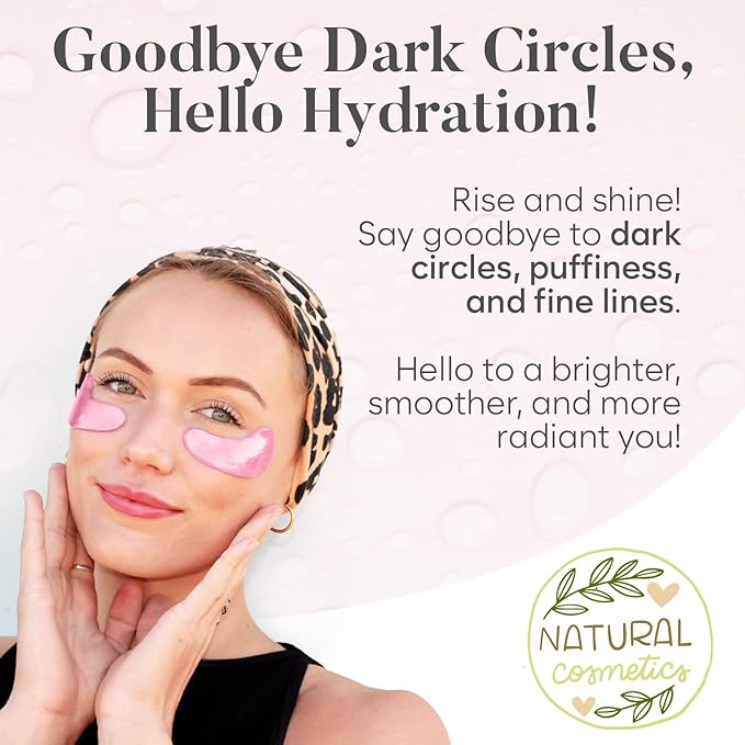 Rose Under Eye Patches (30 Pairs) Under Eye Patches for Dark Circles, Under Eye Patches for Puffy Eyes and Dark Circles, Under Eye Mask, Puffy Eyes Treatment, Eye Care, Eye Masks Bulk