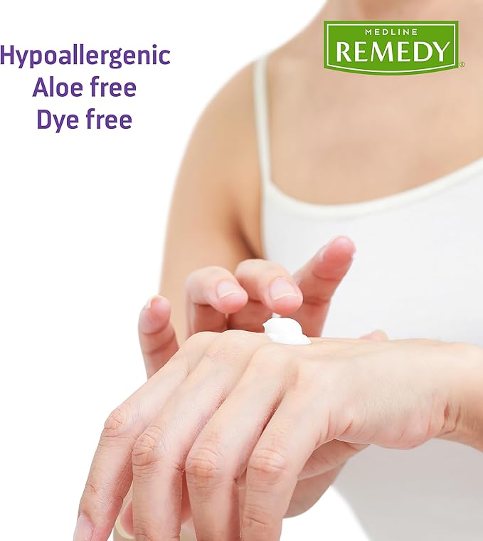 Medline Remedy Essential Moisturizing Body Lotion (8 oz Bottle), 36 Count, Unscented, Hydrating, Soothing For Dry Skin, Smooths & Softens, Non-Greasy, Hypoallergenic, Men, Women, Elderly