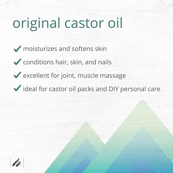 Home Health Original Castor Oil, Promotes Healthy Hair And Skin, Natural Skin Moisturizer - Pure, Cold Pressed, Non-GMO, Hexane-Free, Solvent-Free, Paraben-Free, Vegan - 16 fl oz