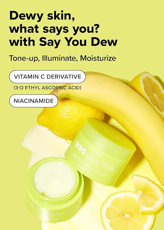 I DEW CARE Hydra Vibes 8-Hyaluronic Acid Moisturizer, 1.69 fl. oz. + Skincare Set - Vitamin To Glow Pack Bundle