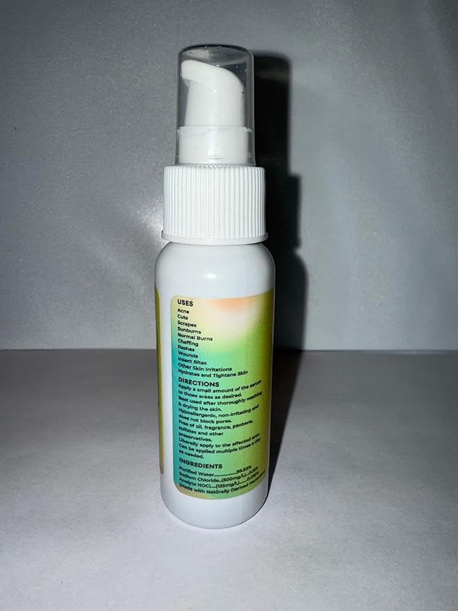 VoilaVe Pure Hypochlorous Acid Serum, Anti-Wrinkle Hypochlorous Acid Face Serum for Redness - Reduce Dryness, Skin Irritation, Eye Puffiness & Dark Circles | For Acne & Spots 2.0 Oz