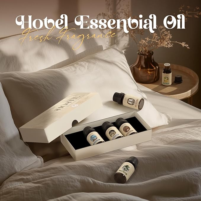Hotel Fragrance Oils Set, Essential Oil Gift Set for Diffuser, Hotel Scent Diffuser Oil, Diffuser Scents Oil for Home, White Tea, Jasmine Mint, Sandalwood, Luxury Night, Seaside, Myway
