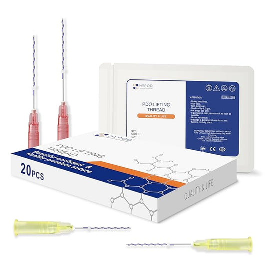 HYPOD Pdo Threads for Face Lift, Pdo Lifting Thread Whole Body Mono Screw Type, Pdo Thread Lift Mono Korea (20PCS-30G*38MM)