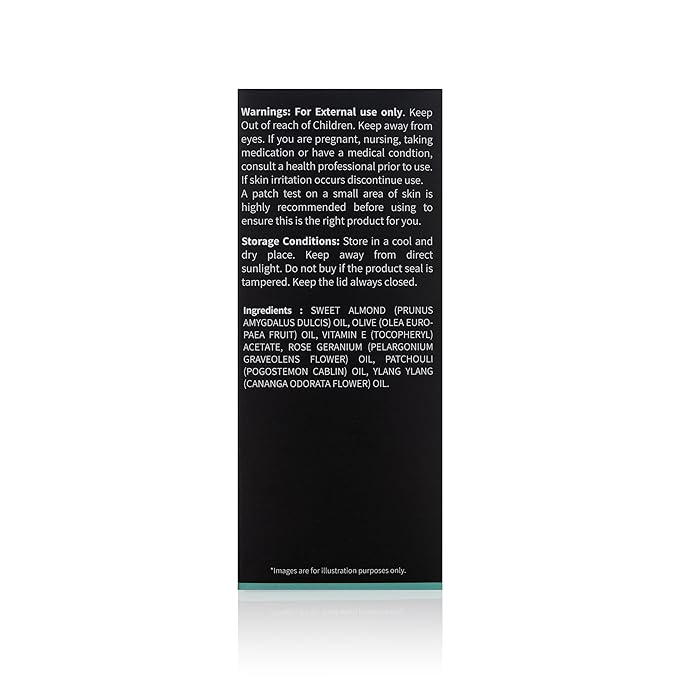 Sensual Massage Oil Cold Pressed - 100% Pure and Natural Moisturizing Face, Body, Skin Care, 100ml