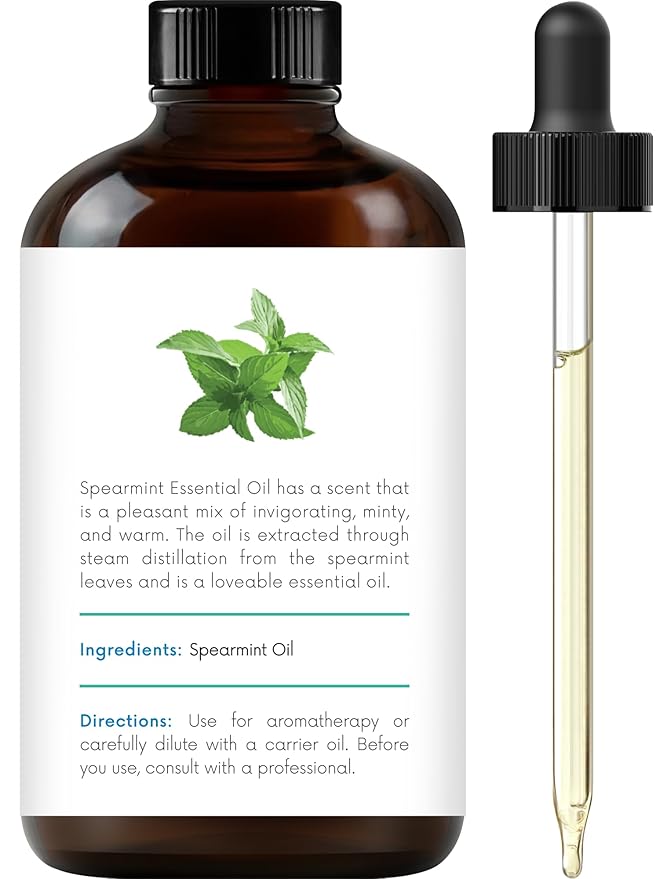 Handcraft Blends Spearmint Essential Oil - Huge 4 Fl Oz - 100% Pure and Natural - Premium Grade Essential Oil for Diffuser and Aromatherapy