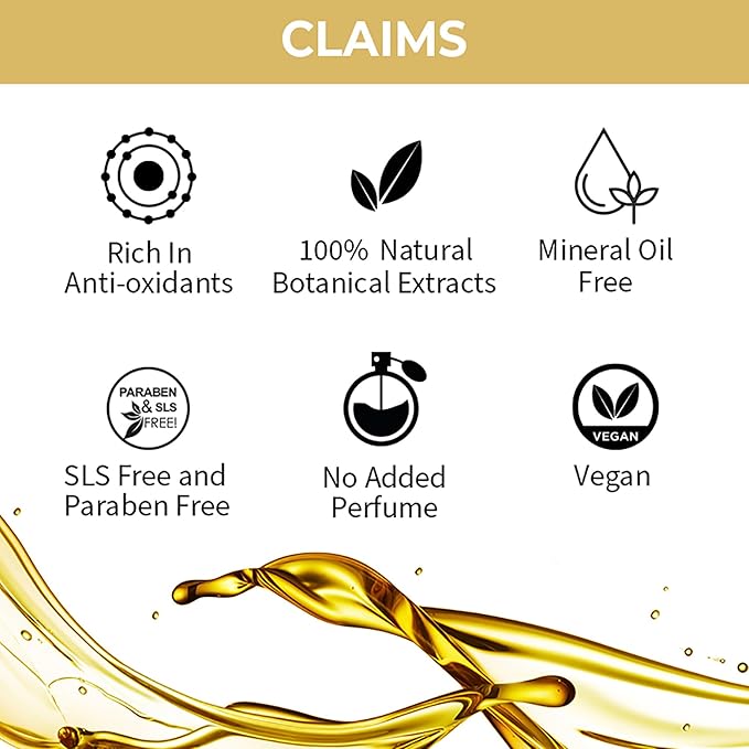 Nykaa Naturals Skin Potion Facial Oil, 24K Gold, 1.01 oz - Boosts Collagen - Hydrating Face Oil for Dry Skin - Fragrance-Free - All Skin Types