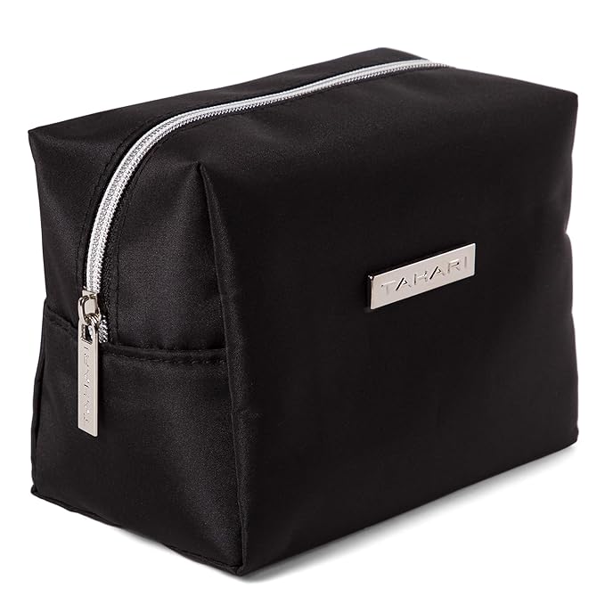 Tahari Vanilla Lavender Spa Gift Set for Women – Luxurious Bath Kit with Body Lotion, Body Scrub, Body Wash & Tweezers with Bag – Perfect Selfcare Gifts for Women (Black)