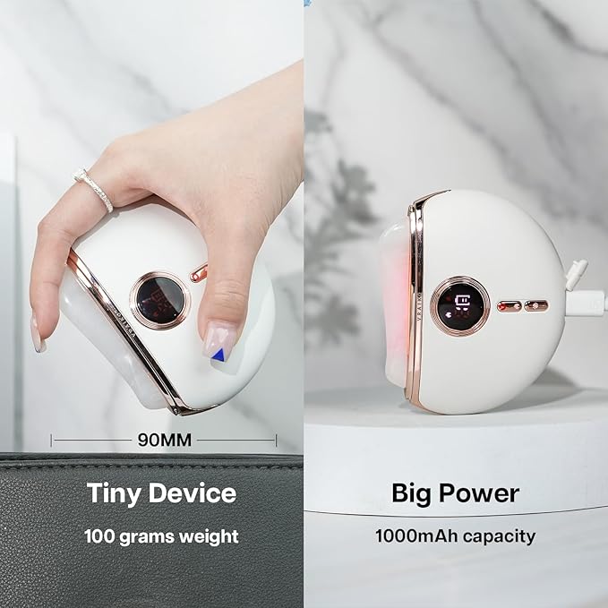 Aurora LED Gua Sha Device, Jade Stone Gua Sha Facial Tool with Heat and Vibration, Face Massager for Anti-Aging Wrinkles Puffiness Skin Rejuvenation and Toning (Aurora)