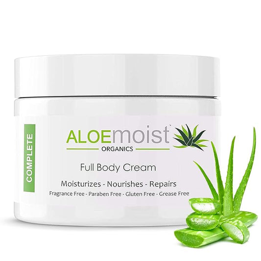 Organic Aloe Vera Lotion - Face & Body Moisturizing Cream with Natural Aloe Vera, Vitamin E Oil, Vitamin C, Retinol Cream, Shea Butter – Anti Aging Face Moisturizer for Women, Dry Skin (8 oz - 2pk)