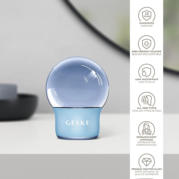 SmartAppGuided™ Cool & Warm Face & Body Massager | 7 in 1 | Multifunctional Massager | Face & Body | Battery-free Cooling & Warming | Firms, Relaxes & De-Puffs Skin | Globular Design