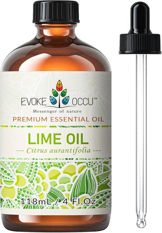 EVOKE OCCU Lime Essential Oil for Diffuser, Aromatherapy - 4 FL Oz