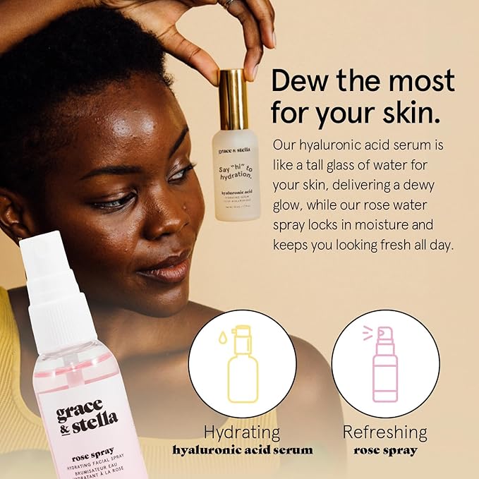 grace & stella Award Mothers Day Gifts for Friends, Gifts for Her - Travel Essentials for Moms with Under Eye Masks, Serum, Cleanser, Lip Balm - Perfect for Anniversary, Birthdays - Vegan Self Care