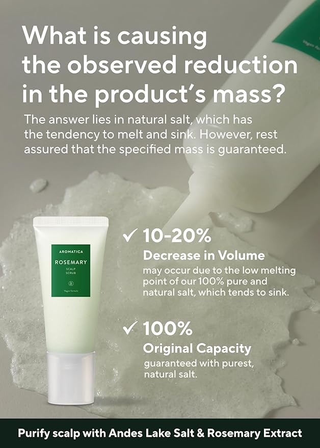 AROMATICA Rosemary Scalp Scrub (2 Pack) 5.82oz / 165g, Gift Set, Sulfate-Free, Silicone-Free, Vegan, Scalp Cleansing with Salt Granules, Invigorates and Exfoliates Scalp, Micro-Exfoliate