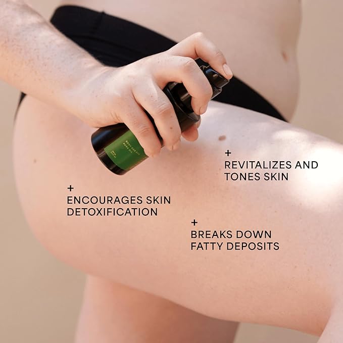 WILDLING Aura Rose Pepper Toning Body Oil I Hydrate, Smooth, Tone+Tights Skin w/ Wild Rose Pepper, Mastic+Organic Helichrysum I Cellulite Smoothing,Lymphatic Drainage and Blood Circulation Improvement