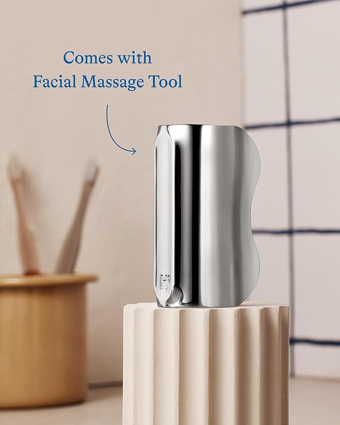 Harry's Cooling Eye Kit for Men - Gua Sha Depuffing Facial Massage Tool and 2 Cooling Eye Sticks