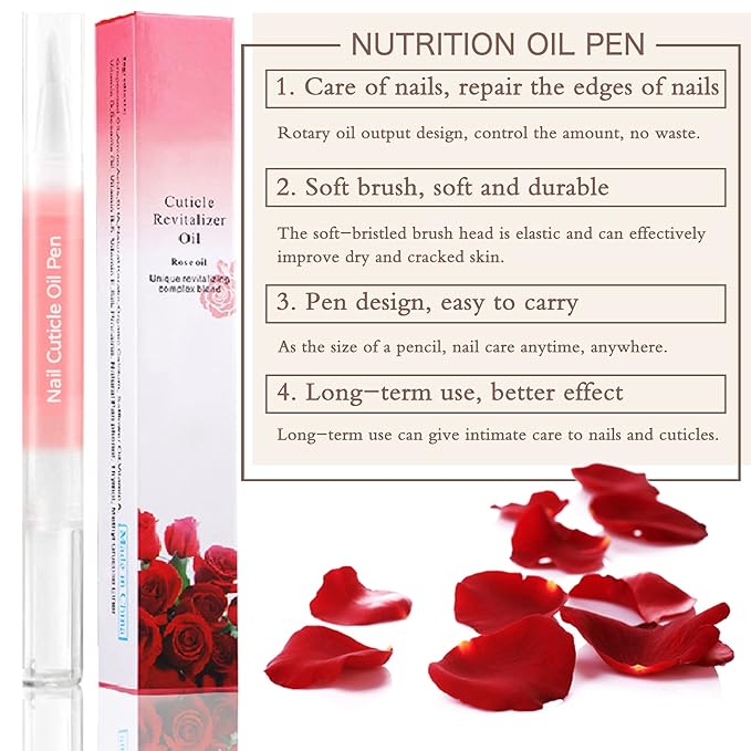 Nail Cuticle Oil Pen 28Pcs Nail Care Oil Pen Nail Nourishment Polish With Vitamins Moisturized Gel Repair For Gel Nails Care