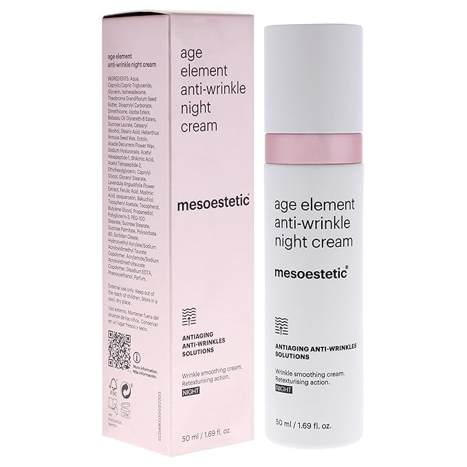Mesoestetic Age Element Anti Wrinkle Night Cream for Unisex - 1.69 oz Cream
