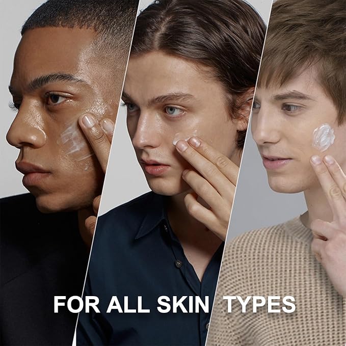 Cool Oil Control Mens Facial Care Kit, Mens Skin Care Kit With Face Wash, Moisturizer, Toner, Lotion, Face Mask, For Hydrating, Deep Cleansing, Men Skin Care Kit Gift Set For Birthday