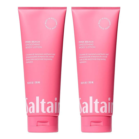 Saltair Body Lotion - 2 Pack Moisturizing Lotion For Dry Skin. Pink Beach Scented Hydrating Body Cream with Nourishing Moisturizer Formula. Skin Care for Women and Men. 2x 10oz Tubes