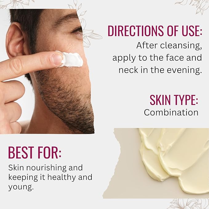 Retinol Boost Night Cream for Face and Neck with Sweet Almond Oil, CoQ10, Plant Extracts & Vitamin A | Plant Based Formula | Carefully formulated to keep your skin young and healthy!