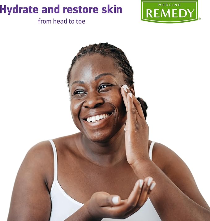 Medline Remedy Essential Moisturizing Body Lotion (8 oz Bottle), 36 Count, Unscented, Hydrating, Soothing For Dry Skin, Smooths & Softens, Non-Greasy, Hypoallergenic, Men, Women, Elderly
