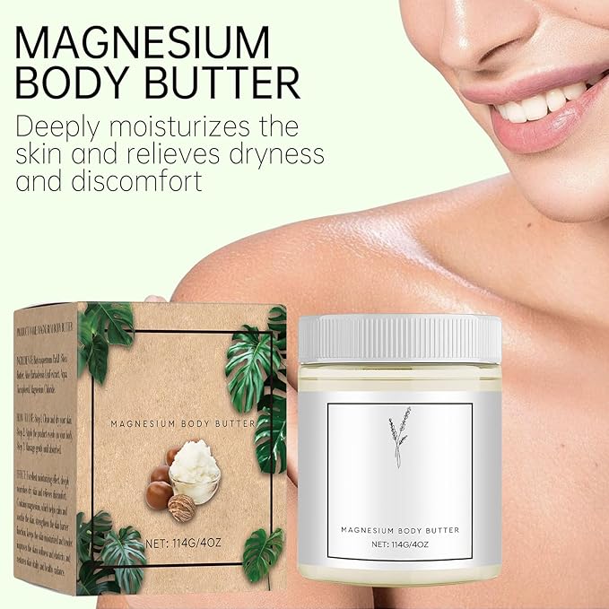 Neuropathy Cream, Neuropathy Mama Oasis Lotion，Magnesium Body Butter, Magnesium Cream for Neuropathy, Deeply Moisturizes Skin, Keep Soft Smooth, Suitable for All Skin Types 114g/1pcs