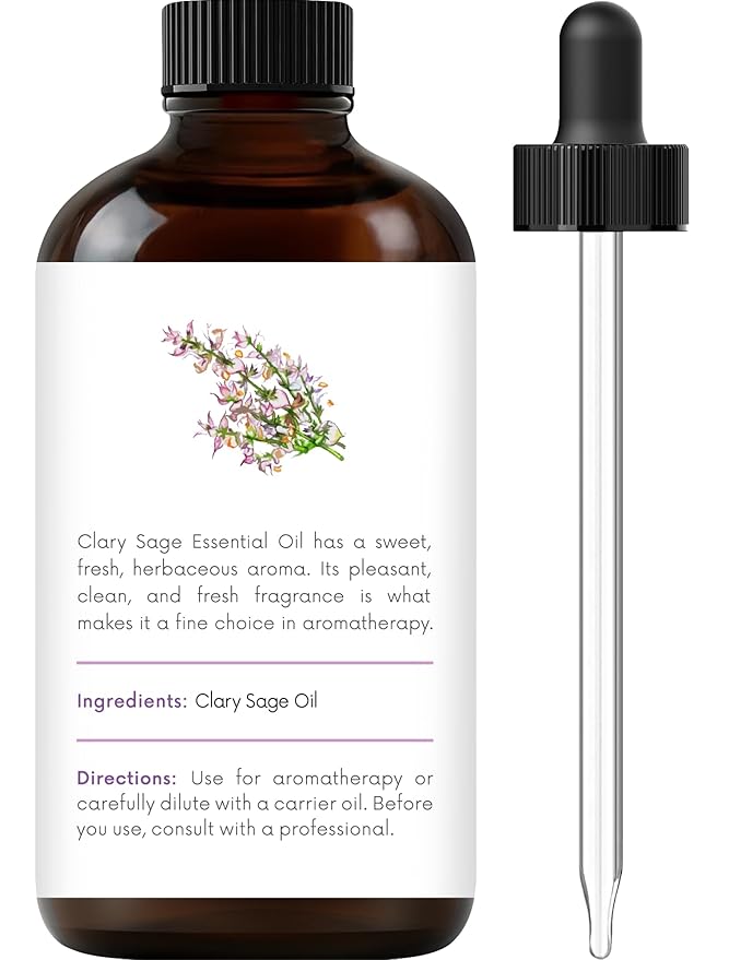 Handcraft Blends Clary Sage Essential Oil - 1 Fl Oz - 100% Pure and Natural - Premium Grade Essential Oil for Diffuser and Aromatherapy