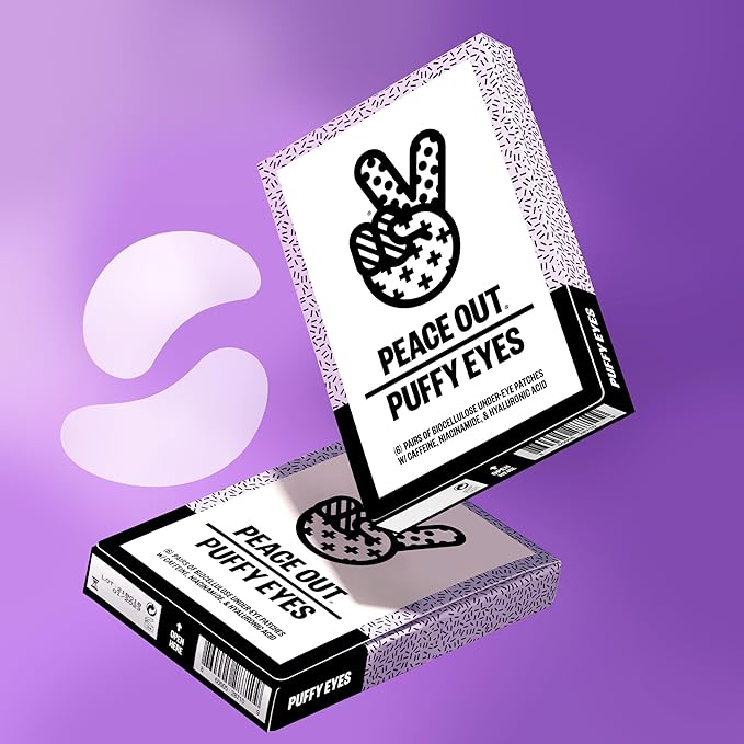 PEACE OUT Skincare Puffy Under-Eye Patches 6x pairs