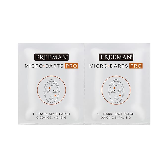 Freeman Micro-Darts Pro - Dark Spot Patches, Post Pimple Brightening Skincare Patch, Hydrating & Brightening, Vitamin C, Invisible & Non-Invasive Skin Treatment, Get Glowing Skin, 1 Count