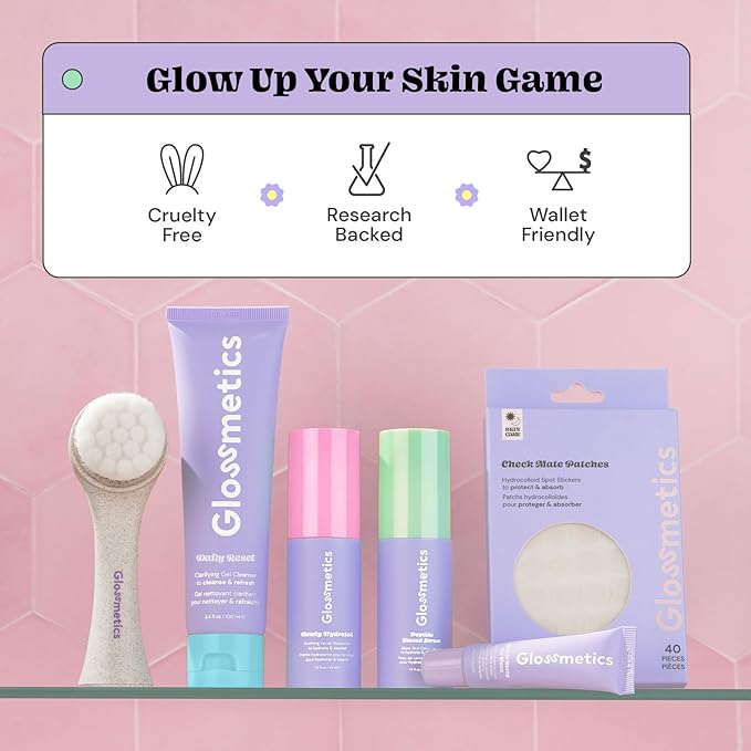 Glossmetics Balance & Purify Bundle - Teen Skin Care for Girls, Adults, Women. Teen Face Care Kit for Sensitive Skin, Skin Care Routine Kit for Women