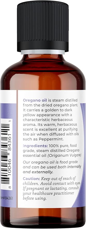 Viva Doria Oregano Essential Oil, 100% Pure, Natural Oregano Essential Oil, Undiluted, for Aromatherapy | Food Grade, 30 mL (1 Fluid Ounce)