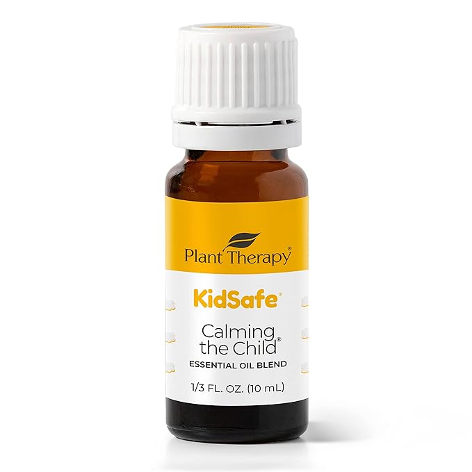 Plant Therapy KidSafe Calming The Child Essential Oil Blend - Relaxing and Soothing Blend 100% Pure, KidSafe, Undiluted, Natural Aromatherapy, Therapeutic Grade 10 mL (1/3 oz)